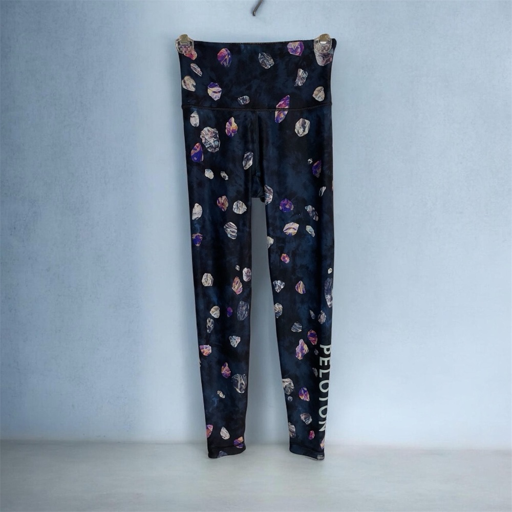 With x Peloton Wear It To Heart Dark Gem-Print active Leggings Size Small